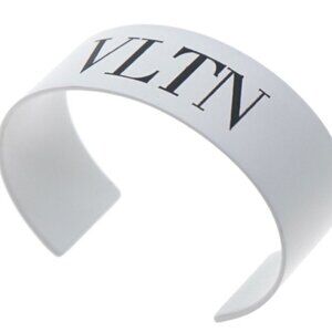 VALENTINO GARAVANI Logo-print enamel cuff